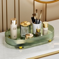 Multifunctionele PET-afvoerschalen met gouden poten voor keuken, woonkamer, badkamer, tafellamp, luxe retro theeservies, fruitorganisatie