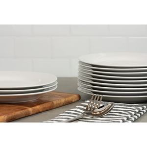 Chine Assiette En Vaisselles ensemble de salle à manger en porcelaine plat de restaurant blanc service de traiteur assiettes à dîner personnalisées en céramique en vrac - Product Image 4