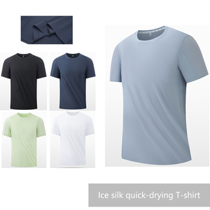 T-shirt imprimé <span class=keywords><strong>D</strong></span>-245 pour homme, séchage rapide, haute qualité, nylon et élasthanne, léger, uni, respirant, sportif, vente en gros - Product Image 6
