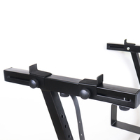 Vente à chaud support de clavier pliant robuste conception Z robuste hauteur de largeur réglable bras rembourrés en mousse support de Piano numérique