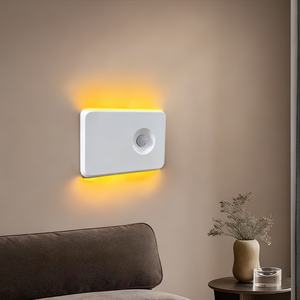 Lampe murale LED sans fil magnétique à détecteur de mouvement, rechargeable par USB, pour armoire, placard, escalier, cuisine, éclairage nocturne - Product Image 1