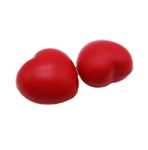Balle anti-stress sensorielle en mousse PU souple avec logo personnalisé, en forme de cœur, pour exercices musculaires des mains, jouet thérapeutique unisexe, cadeaux anti-stress - Product Image 1