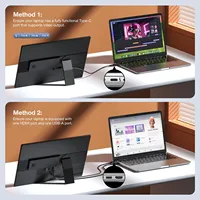 Moniteur portable IPS 16 pouces Type-C, résolution 1200P, pour extension d'écran d'ordinateur portable et PC de jeu, compatible téléphone - Vente en gros usine