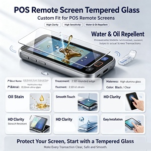 Protection d'écran en verre trempé HD transparent 9H personnalisée de qualité supérieure pour terminal de point de vente Honeywell EDA61K, petite taille, anti-rayures, sans bulles - Product Image 3
