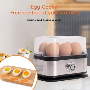 Olla Eléctrica Automática para Huevos de Acero Inoxidable y Plástico 2025, Apagado Automático, Operación Sencilla, Uso Doméstico, Capacidad para 6 Huevos, Ahorro de Energía - Product Image 2