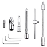 46 pièces 1/4 "outils douille et embouts ensemble d'outils d'entraînement pour mécanicien automobile