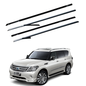 Bandes d'étanchéité de garniture extérieure (4 pièces) bandes d'étanchéité de fenêtre pour <span class=keywords><strong>Nissam</strong></span> Patrol Y62 2010 2011 2012 2013 2014 2015 2016 2017 2018 - Product Image 1