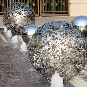 Sculpture Art Déco M98 en acier inoxydable élégante, étanche, durable, multifonctionnelle, à poser au sol, pour les expositions en plein air dans les places de ville - Product Image 1