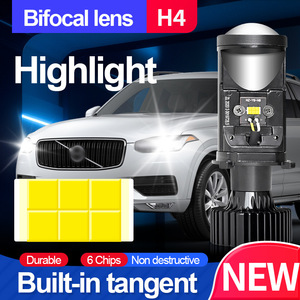 Nouveau phare LED neutre 6000K, lampe à œil de poisson Y6D Y8 Y7D, lentille H4 pour voiture, moto, compatible VW Amarok Accord X3 Hilux X5 12V - Product Image 2