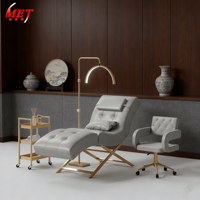 Lit de salon de beauté moderne Meientai, chaise longue ergonomique et lit de tatouage, lit de beauté avec tête réglable