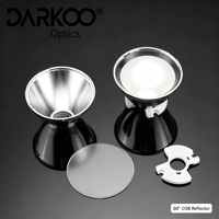 Réflecteur optique durable à lentille ronde 60 degrés pour fournisseur de LED COB pour éclairage sur rail et downlight