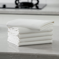 Chiffon de nettoyage en microfibre premium réutilisable, serviette gaufrée sans peluches, pour vitres, detailing automobile et lunettes