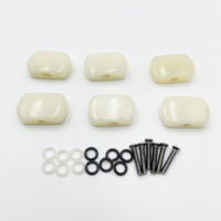 High Quality Guitar Tuning Peg Knobs Natural Resin Tuner Button Handles 6Pcs Per Set Replacement Guitar Accessories