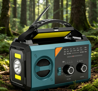 Tragbares Radio 20000mAh FM-Radio, Solar- & Handkurbel-Taschenlampe und SOS-Sirene, NOAA/WB/AM/FM Wetterradio Rabattaktion