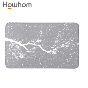 แผ่นรองอาบน้ำดินไดอะตอมเมียธรรมชาติ รูปทรงสี่เหลี่ยมผืนผ้า กันลื่น ซึมซับน้ำได้ดี แห้งเร็ว สำหรับใช้ในบ้าน ทางเข้าบ้าน ห้องน้ำ สีพื้น GZJD - Product Image 2