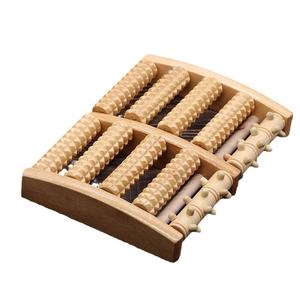 Produits de massage avec logo personnalisé Rouleau de massage des pieds en bois pour soulager la douleur au talon et le stress - Product Image 3