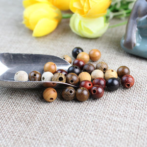 Perles de bois de santal 8 mm, perles rondes en vrac pour la fabrication de bracelets, perles en bois polies - Product Image 1