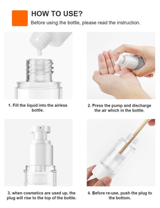 Portable PET Cosmetic Dispensing Bottle Square Press-Type PP <b>Pump</b> <b>Vacuum</b> Travel Spray for Face Cream Cleansing Oil Lotion - Product Image 4