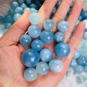 Matériau naturel rare <span class=keywords><strong>prix</strong></span> de gros cristal quartz petite sphère aigue-marine boules de cristal pour la collection - Product Image 6