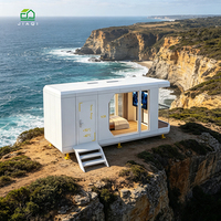 Maison Modulaire Tout Aluminium Préfabriquée, Résistante à la Corrosion Marine, Durée de Vie 50 Ans, Idéale pour les Bords de Mer, Économisez 70% sur les Fret, Parfaite pour les Vacances