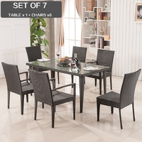 Chaise de salle à manger d'extérieur en rotin PE moderne personnalisable meubles empilables faits à la main pour jardin café parc école villa utilisation