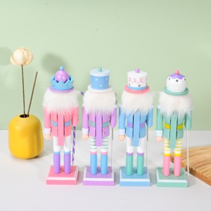 Wooden Handmade 25CM <strong>Nutcracker</strong> Soldier Ornament Cascanueces Navidad <strong>for</strong> <strong>Christmas</strong> and New Year Parties Eco-Friendly - Product Image 2