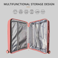Juego de Maletas con Ruedas de Polipropileno de Diseño Nuevo 2025, 3 Piezas con Candado para Viajes Unisex