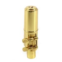7C Soprano Saxophone Mouthpiece Brass Material Flute Head with Reed Buckle Patch Musical Instrument Accessories