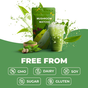 Poudre de café matcha aux champignons de haute qualité, énergie saine, grains d'arabica instantanés, goût neutre, extraits végétaux, sachet de matcha aux champignons - Product Image 4
