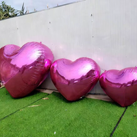 Ballons en forme de cœur gonflables imperméables imprimés UV Zhenmei, installation facile pour mariage, fête, événement, Noël, Saint-Valentin