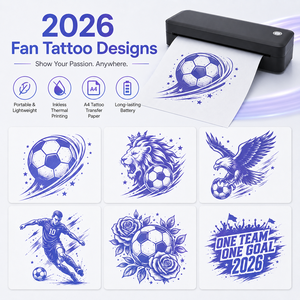 Impresora Portátil de Plantillas de Tatuajes Térmica A4, Impresora Inalámbrica USB sin Tinta para Transferencia de Tatuajes para Artistas y Estudios de Tatuajes - Product Image 2