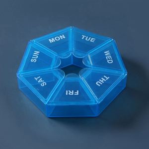 Estuche de Almacenamiento de Pastillas Mini, Portátil, con Logotipo Personalizado, a Prueba de Niños, Multicolor, Organizador Diario/Semanal para Medicamentos de 7 Días, Venta al Por Mayor - Product Image 2
