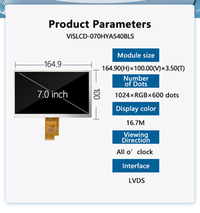 Dokunmatik Ekranlı Raspberry Pi LCD Ekran MIPI MCU SPI LVDS HDM-I Arabirimli LCD Ekran 2.4 2.8 3 3.5 4.3 5 7 10.1 İnç TFT LCD - Product Image 4
