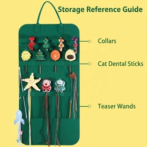 Bolsa de Almacenamiento para Juguetes de Mascotas, Organizador Colgante de Pared para Juguetes de Gato, Palitos para Masticar, Peines y Varitas para Gatos - Product Image 3
