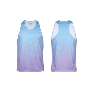 Camiseta Deportiva Reflectante Sublimada Personalizada para Hombre, de Secado Rápido, para Maratón, Transpirable, para Correr en Verano - Product Image 5