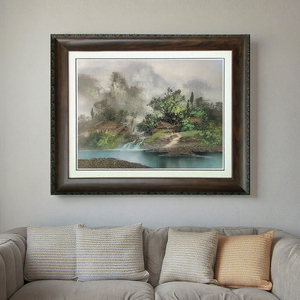 Handmade Trương Gia Giới <span class=keywords><strong>Avatar</strong></span> nông thôn sông phong cảnh tường nghệ thuật bằng đá Sa Thạch Sơn với vải cho trang trí nội thất và trang trí tác phẩm nghệ thuật - Product Image 5