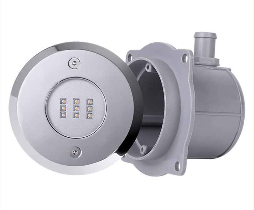 Deluxe Underwater Light, SS316L Recessed Mounting Stainless Steel Niche LED Pool Light