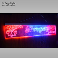Boîte lumineuse publicitaire LED ultra-mince suspendue simple face en alliage d'aluminium AF5, fabriquée en Chine pour les centres commerciaux, les métros et les trains
