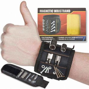 Bracelet magnétique portable pour outils, fixation d'objets, vente en gros, 100% nylon, sac de poignet magnétique pour outils - Product Image 3