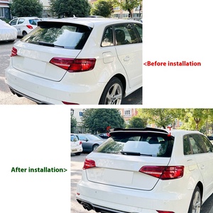 A3 2014-2020 8V Sline hatchback สปอยเลอร์ด้านบนปีกท้ายรถชั้นเดียว ABS ดัดแปลงภายนอกรถ A3 8V Sline hatchback - Product Image 2