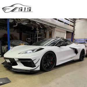 Offre Spéciale 2020-2021Year Corvette <span class=keywords><strong>C8</strong></span> matériau en Fiber de carbone pare-chocs avant lèvre évent couverture adaptée pour <span class=keywords><strong>C8</strong></span> voiture diffuseur TrimBodyKit - Product Image 1