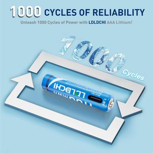 1100mwh USB Loại C Cổng AAA pin Lithium 1.5V đồ chơi đồ chơi pin có thể sạc lại - Product Image 3