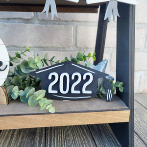 Plateau de remise des diplômes décor de maison de ferme décor de plateau à plusieurs niveaux <span class=keywords><strong>classe</strong></span> de 2023 signes de remise des diplômes ferme rustique en bois - Product Image 6