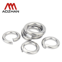 Industrial Spring Lock Washer GB93 Standard 304 Stainless Steel Plain Finish Split Fastener