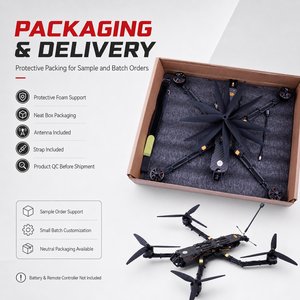 โดรนคาร์บอนไฟเบอร์ PNP BNF แพลตฟอร์ม UAV ระดับมืออาชีพ 3K T300 แขน 427 มม. 7 มม. OEM ODM แบตเตอรี่ รีโมท ไม่รวมในชุด KitV2 - Product Image 6
