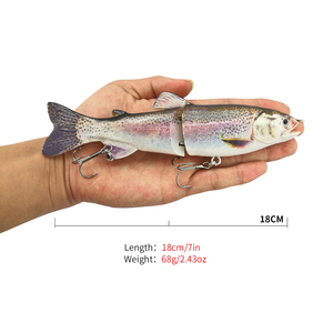 Señuelo de pesca duro, lápiz de pesca articulado OEM de fábrica, 2 secciones, cebo planeador, <span class=keywords><strong>sunfish</strong></span> - Product Image 6