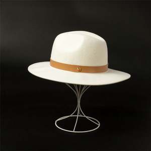 Chapeau Fedora Unisexe X1264 100% Laine, Chapeau Panama Décontracté en Feutre pour l'Extérieur, Quatre Saisons, avec Ruban et Corde - Product Image 3