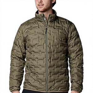 <b>Men's</b> Lightweight Packable Puffer Jacket Waterproof Winter Hood Jacket Custom Packable Quilted Puffer Jacket With Storage <b>Pouch</b> - Product Image 1