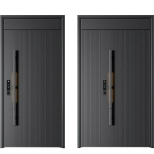 高品质防盗铝合金门全框锁边工艺不锈钢锁卧室公寓学校用 - Product Image 3