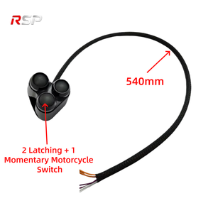 Nuevo Interruptor <span class=keywords><strong>de</strong></span> Manillar <span class=keywords><strong>de</strong></span> Motocicleta RSP CNC <span class=keywords><strong>de</strong></span> Aluminio con 3 Botones, 2 <span class=keywords><strong>de</strong></span> Retención y 1 Momentáneo, Control Universal para Luces y <span class=keywords><strong>Bocina</strong></span>, Accesorios 1 - Product Image 3